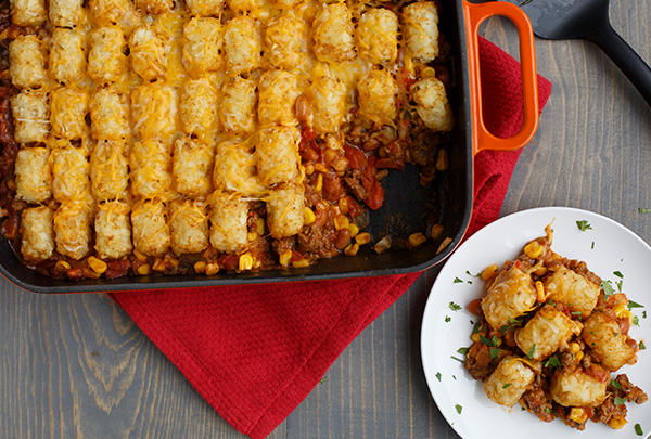 Taco Tater-Topped Casserole
